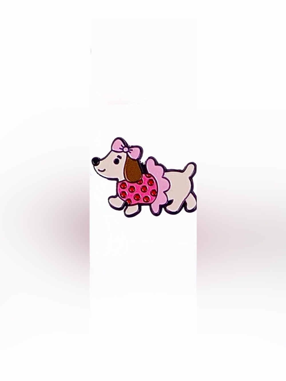 Dachshund Metal & Enamel Pin w/Butterfly Clasp, Backpacks, Bags, Purses & Hats